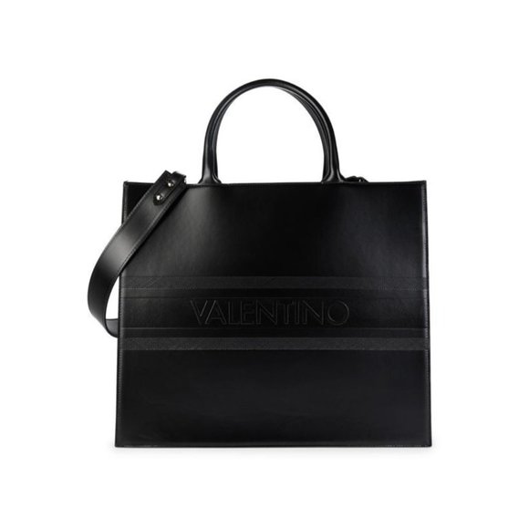 VALENTINO BY MARIO VALENTINO Olivia Leather Satchel Bag Black NEW Rtl $1095 - Picture 2 of 12